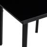 Garden Dining Table Black 140x70x74 cm - Stylish & Durable