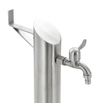 Stainless Steel Garden Water Column - 95 cm Freestanding