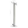 Stainless Steel Garden Water Column - 95 cm Freestanding