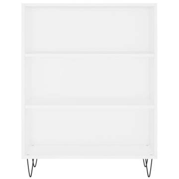 Stylish Highboard in White - Durable Engineered Wood