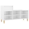 Shoe Cabinet High Gloss White - Stylish Storage Solution