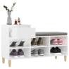 Shoe Cabinet High Gloss White - Stylish Storage Solution