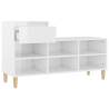 Shoe Cabinet High Gloss White - Stylish Storage Solution