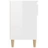 Shoe Cabinet High Gloss White - Stylish Storage Solution