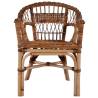 4 pcs Natural Rattan Outdoor Chairs - Stylish & Durable