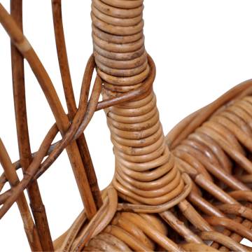 4 pcs Natural Rattan Outdoor Chairs - Stylish & Durable