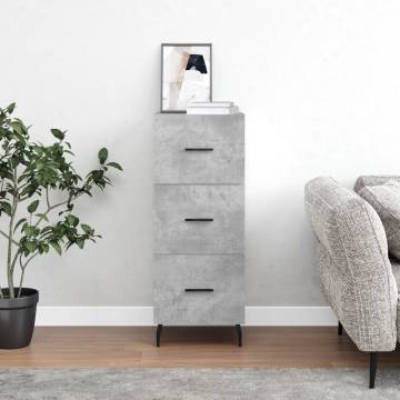 Modern Concrete Grey Sideboard - Stylish Storage Solution