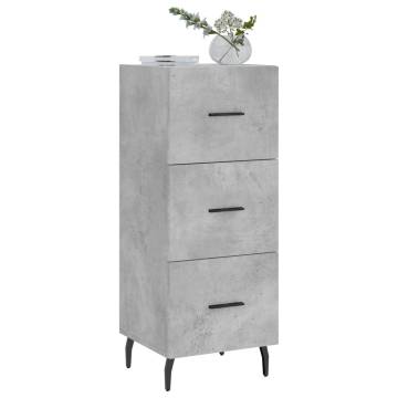 Modern Concrete Grey Sideboard - Stylish Storage Solution