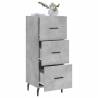 Modern Concrete Grey Sideboard - Stylish Storage Solution