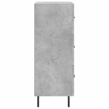 Modern Concrete Grey Sideboard - Stylish Storage Solution