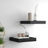 Floating Wall Shelves 2 pcs Black 23x23.5x3.8 cm MDF Colour black Size 23 x 23.5 x 3.8 cm Quantity in Package 2 Number of Pieces 1 