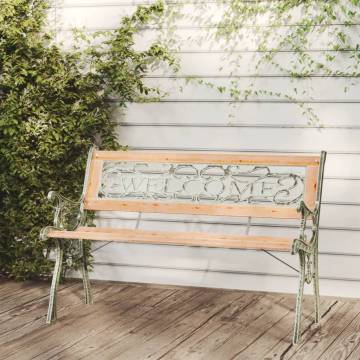 Garden Bench 122 cm Solid Firwood | Hipomarket