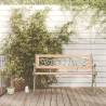 Garden Bench 122 cm Solid Firwood | Hipomarket