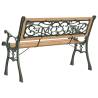 Garden Bench 122 cm Solid Firwood | Hipomarket