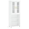 Stylish Highboard White 69.5x34x180 cm - Durable Design