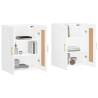 Wall Mounted Cabinets - 2 pcs White Engineered Wood | HipoMarket