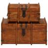 Treasure Chest Set - Solid Acacia Wood Honey Finish | Hipo Market