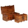 Treasure Chest Set - Solid Acacia Wood Honey Finish | Hipo Market