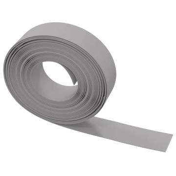 Garden Edgings 5 pcs Grey 10m 15cm Polyethylene - HipoMarket