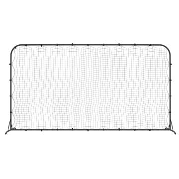 Football Rebounder Net Black 366x90x183 cm HDPE | HipoMarket