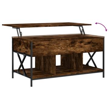 Elegant Smoked Oak Coffee Table - 100x55 cm | HipoMarket