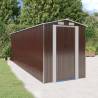 Garden Shed Dark Brown 192x606x223 cm Galvanised Steel Colour dark brown Size 192 x 606 x 223 cm Quantity in Package 1 