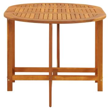 Stylish Acacia Wood Garden Table 130x90 cm | Hipo Market