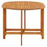 Stylish Acacia Wood Garden Table 130x90 cm | Hipo Market