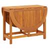 Stylish Acacia Wood Garden Table 130x90 cm | Hipo Market