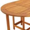 Stylish Acacia Wood Garden Table 130x90 cm | Hipo Market