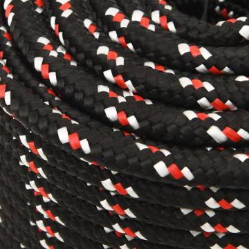 Boat Rope Black 14mm 25m Polypropylene - Durable & Versatile