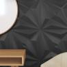 48 pcs Black Wall Panels 50x50 cm | XPS 12 m² Star Design