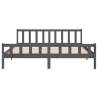 Grey Solid Wood Bed Frame 180x200 cm | Super King Size