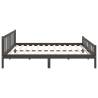 Grey Solid Wood Bed Frame 180x200 cm | Super King Size