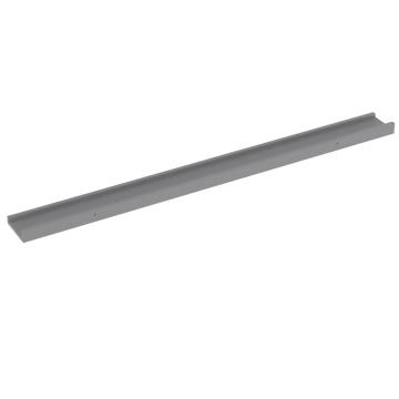 Stylish Grey Wall Shelves - 2 pcs 100x9x3 cm | HipoMarket