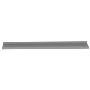 Stylish Grey Wall Shelves - 2 pcs 100x9x3 cm | HipoMarket