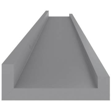 Stylish Grey Wall Shelves - 2 pcs 100x9x3 cm | HipoMarket