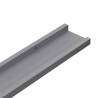 Stylish Grey Wall Shelves - 2 pcs 100x9x3 cm | HipoMarket