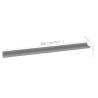 Stylish Grey Wall Shelves - 2 pcs 100x9x3 cm | HipoMarket