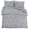 Duvet Cover Set Grey 200x200 cm - Soft Cotton Bedding