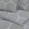 Duvet Cover Set Grey 200x200 cm - Soft Cotton Bedding