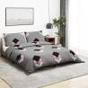 Duvet Cover Set Grey 135x200 cm Cotton Colour multicolour Size 135 x 200 cm + 80 x 80 cm Quantity in Package 1 Number of Pieces 