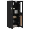 Highboard Black 69.5x34x180 cm | Stylish Storage Solution