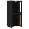 Highboard Black 69.5x34x180 cm | Stylish Storage Solution