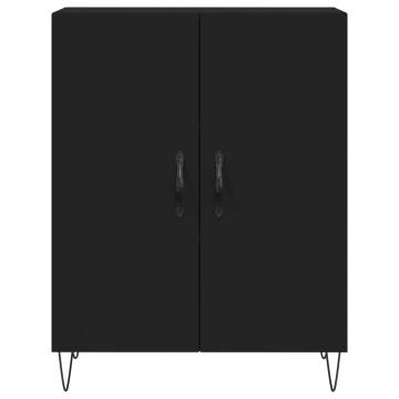 Highboard Black 69.5x34x180 cm | Stylish Storage Solution