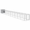 Light Grey Chicken Cage with Run - Durable & Spacious