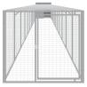 Light Grey Chicken Cage with Run - Durable & Spacious