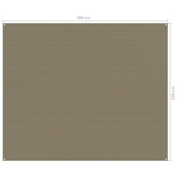 Tent Carpet 250x300 cm Taupe - Comfortable Outdoor Flooring