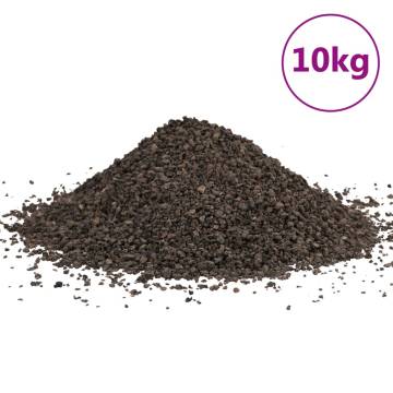 Basalt Gravel 10 kg Black 1-3 mm for Aquariums & Gardens