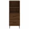 Stylish Highboard Brown Oak - 34.5x34x180 cm | HipoMarket